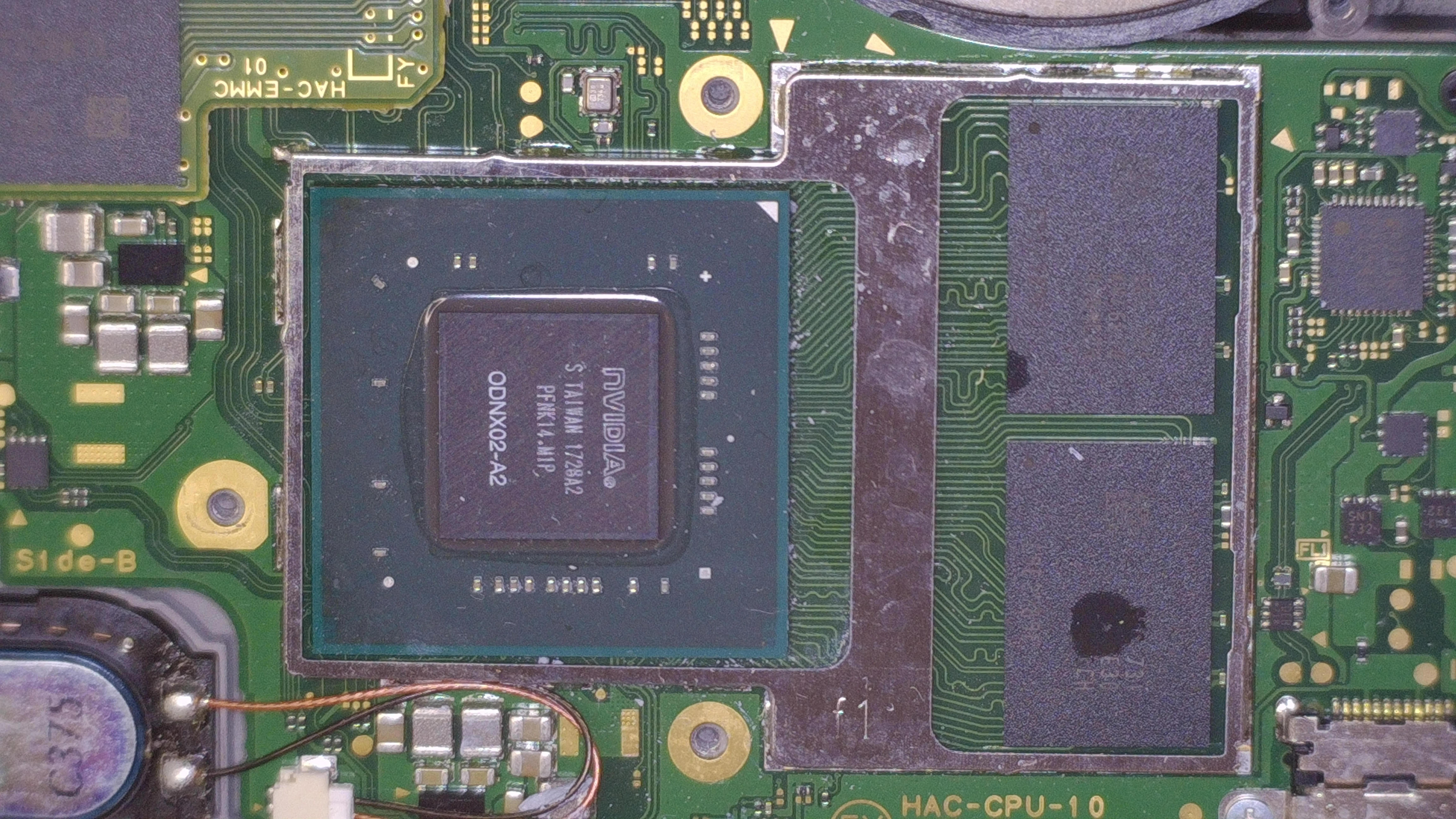 APU Nintendo Switch dopo la pulizia