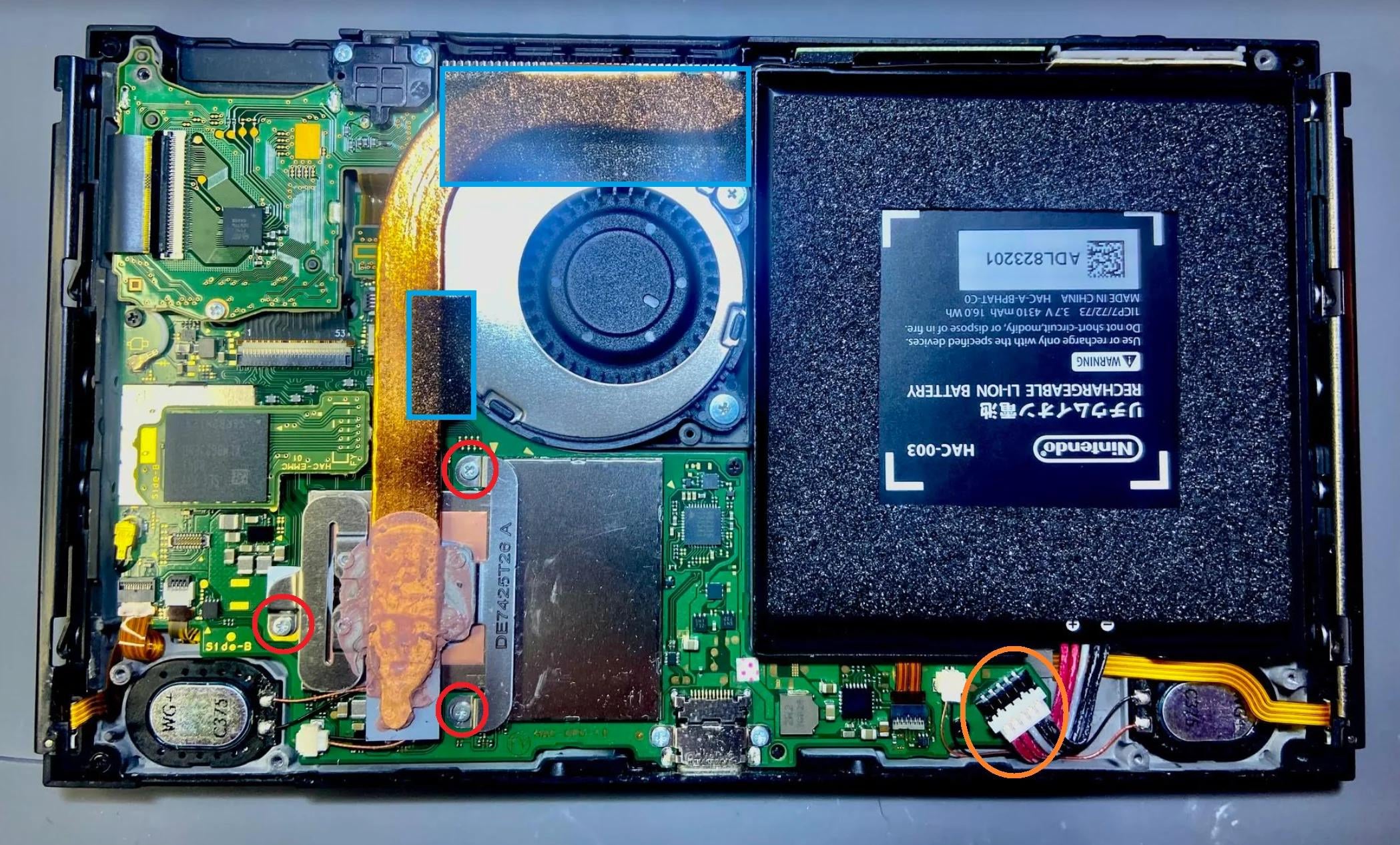 Disconnessione batteria Nintendo Switch