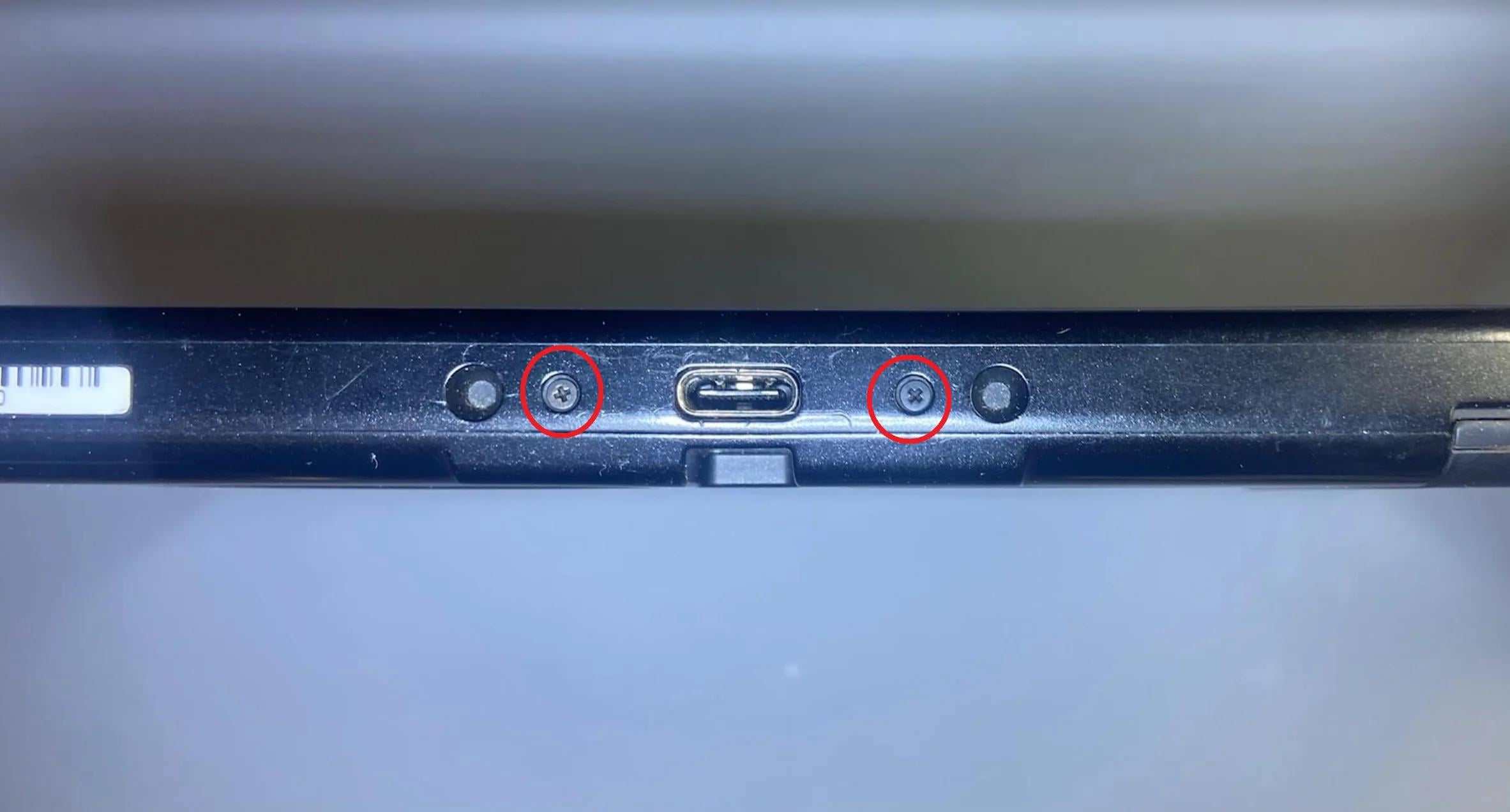 Viti inferiori Nintendo Switch