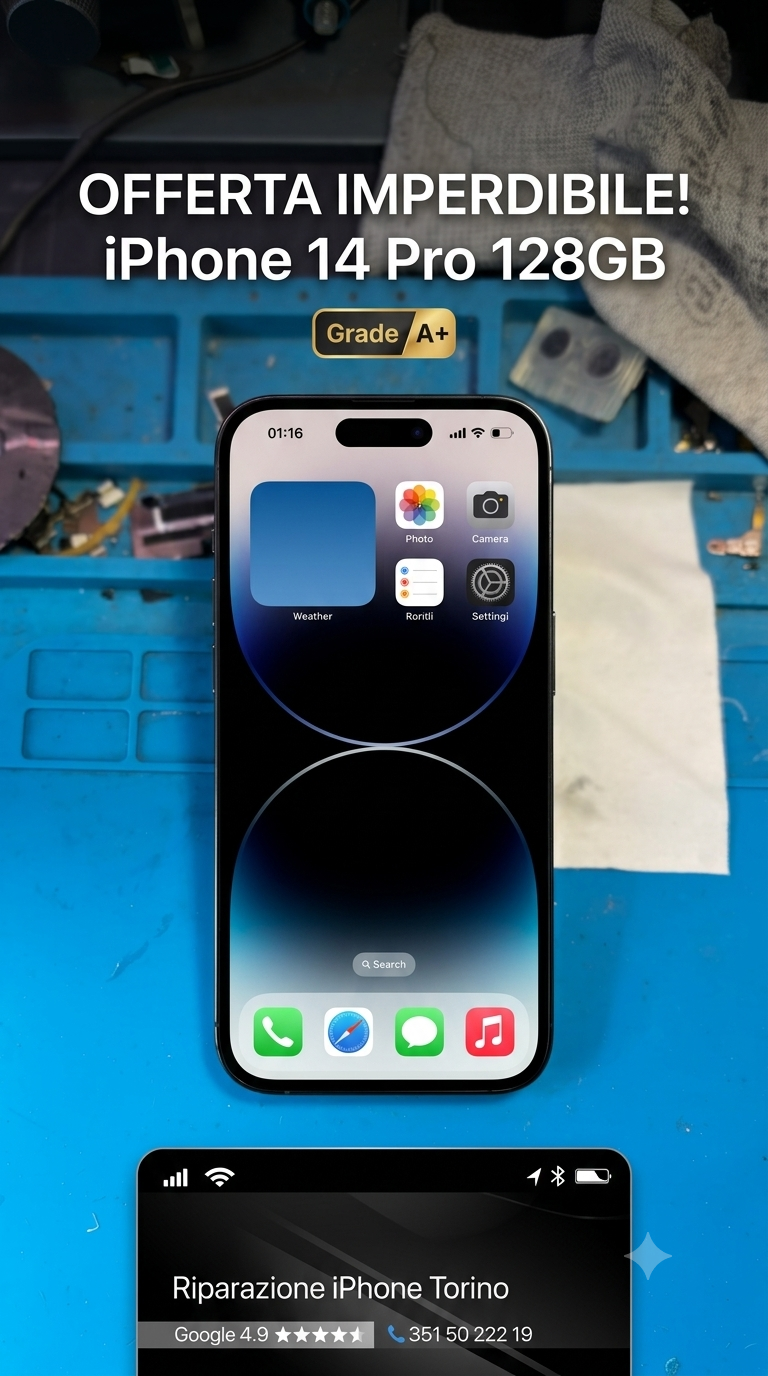 Apple iPhone 14 Pro 128GB Nero Grado A immagine 2
